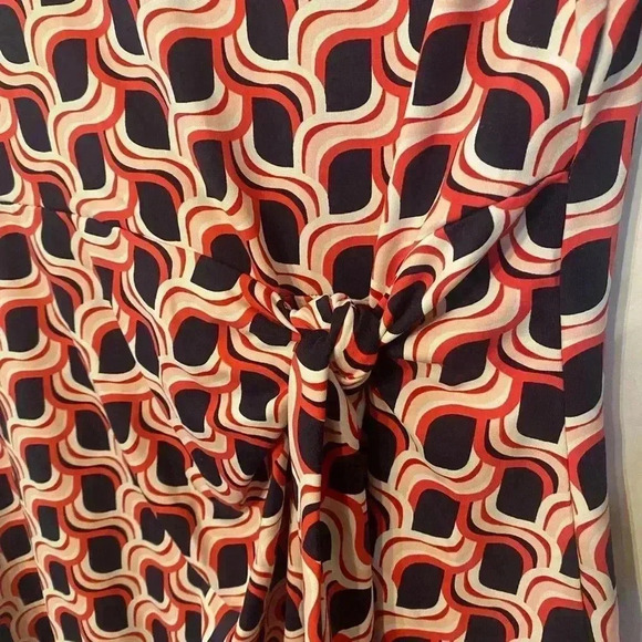 Talbots Side Tie Swirl Print sheath dress - Picture 7 of 9